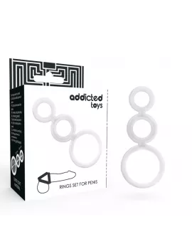 Addicted Toys - Ring-Set für Penis Transparent