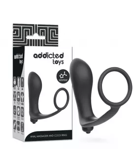 ADDICTED TOYS - VIBRATORISCHER ANALPLUG MIT PENISRING