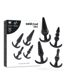 Addicted Toys - Set aus 4 Analplugs für Erotik