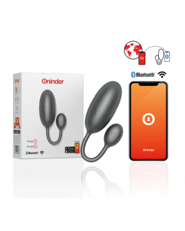 Oninder Tokyo Vibrierendes Ei Schwarz 7,5 x 3,2 cm - App