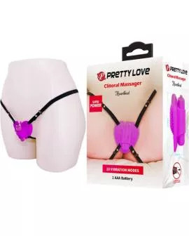 Pretty Love Heartbeat Klitoris-Massager - 10 Modi Lila