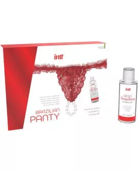 INTT Releases - Rotes Perlen-Höschen Brasilianisch & Gleitgel 50 ml