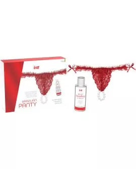 INTT Releases - Rotes Perlen-Höschen Brasilianisch & Gleitgel 50 ml