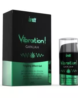 INTT Kraftvolles Intim-Vibrationsgel Cannabis - 15 ml