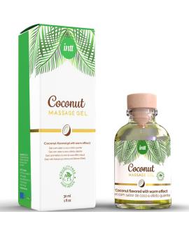 INTT - Veganes Massagegel Kokosnusssgeschmack Erwärmend