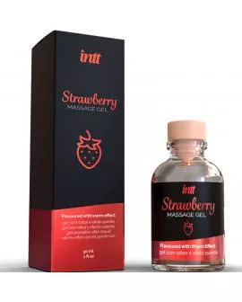 INTT MASSAGE & ORAL SEX - MASSAGEGEL MIT HEISSEM EFFEKT ERDBEERGESCHMACK