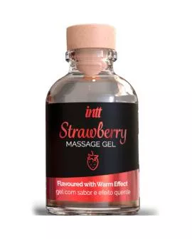 INTT Massage & Oral Sex Gel - Heißer Effekt Erdbeergeschmack