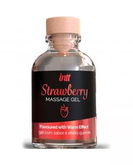 INTT MASSAGE & ORAL SEX - MASSAGEGEL MIT HEISSEM EFFEKT ERDBEERGESCHMACK
