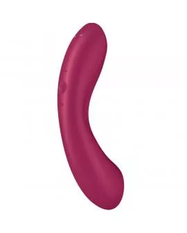 SATISFYER - CURVE TRINITY 1 AIR PULSE VIBRATION RED