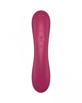 SATISFYER - CURVE TRINITY 1 AIR PULSE VIBRATION RED