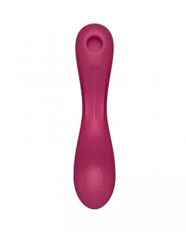 SATISFYER - CURVE TRINITY 1 AIR PULSE VIBRATION RED