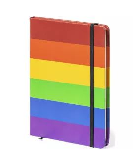 Pride Notizbuch mit LGBT-Flagge 15 x 21 cm