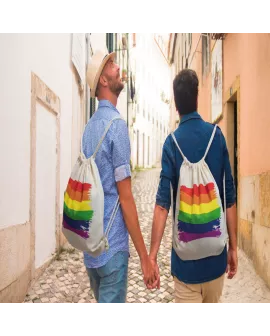 Pride - LGBT-Flaggen-Rucksack aus Baumwolle