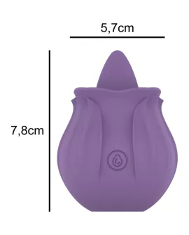 INTENSE Violetter Clitoris-Stimulator - 10 Vibrationen Fleder