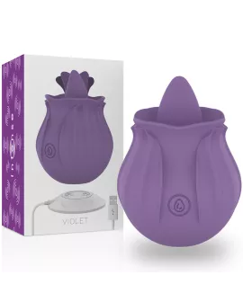 INTENSE Violetter Clitoris-Stimulator - 10 Vibrationen Fleder