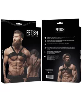 Brigade Brustgurt aus Öko-Leder für Männer - Fetish Submissive Attitude