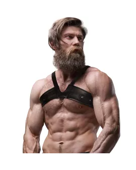 Brigade Brustgurt aus Öko-Leder für Männer - Fetish Submissive Attitude