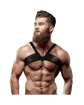Brigade Brustgurt aus Öko-Leder für Männer - Fetish Submissive Attitude