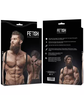 Fetish Submissive Attitude - Öko-Leder Rückengeschirr Männer
