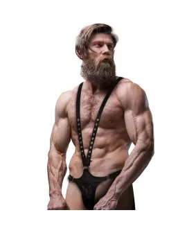 Fetish Submissive Attitude - V-förmiges Öko-Leder-Geschirr