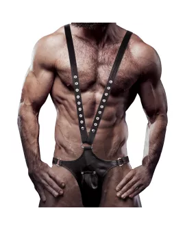Fetish Submissive Attitude - V-förmiges Öko-Leder-Geschirr