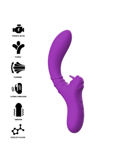 Intense - Harry flexibler Vibrator mit lila Zunge