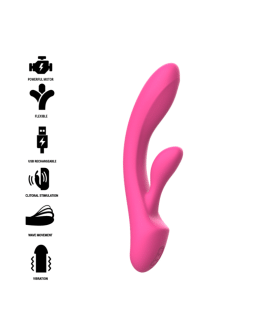 Intense Luigi Rabbit Vibrator - Rosa Flüssiges Silikon
