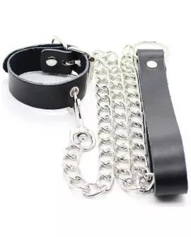 OHMAMA FETISH - Penis-Halskette Lederarmband Metallkette