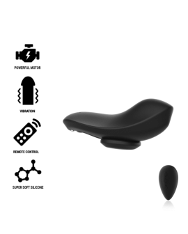 BLACK&SILVER - PRESTON WIEDERAUFLADBARER SILIKON-VIBRATOR-PANTIE SCHWARZ