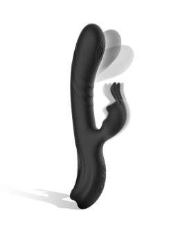 BLACK&SILVER - JAMIE WIEDERAUFLADBARER SILIKON-KANINCHENSTIMULATOR SCHWARZ