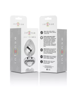 INTENSE - WHITE HEART ALUMINIUM METALL ANAL PLUG GRÖSSE S