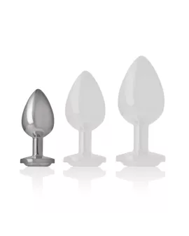 INTENSE - WHITE HEART ALUMINIUM METALL ANAL PLUG GRÖSSE S