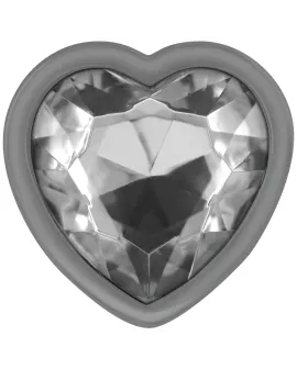 INTENSE - WHITE HEART ALUMINIUM METALL ANAL PLUG GRÖSSE S