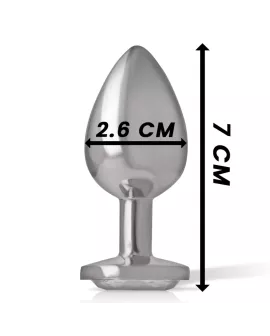 INTENSE - WHITE HEART ALUMINIUM METALL ANAL PLUG GRÖSSE S
