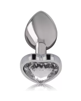 INTENSE - WHITE HEART ALUMINIUM METALL ANAL PLUG GRÖSSE S