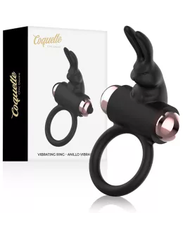Coquette Chic Desire - Cockring mit Vibrator Schwarz/Gold