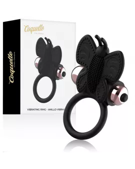 COQUETTE CHIC DESIRE - COCKRING SCHMETTERLING MIT VIBRATOR SCHWARZ/ GOLD