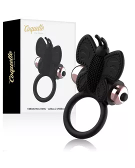 Coquette Chic Desire - Cockring Schmetterling Vibrator Schwarz/Gold