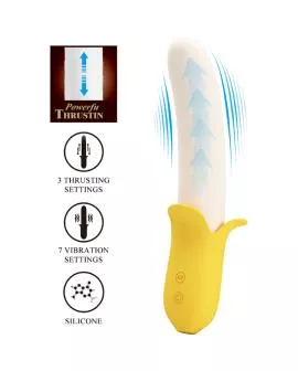 Pretty Love Banana Geek - Super Power Silikon Vibrator 7 Modi