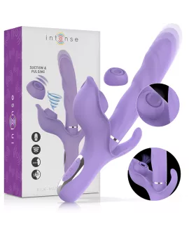 INTENSE - BILLIE MULTIFUNKTIONS-WIEDERAUFLADBARER VIBRATOR MIT SAUG- UND PULSIERENDEM LILA