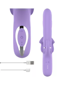 INTENSE - BILLIE MULTIFUNKTIONS-WIEDERAUFLADBARER VIBRATOR MIT SAUG- UND PULSIERENDEM LILA