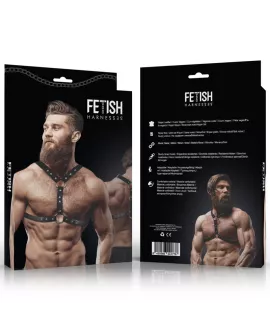 Fetish Submissive Attitude - Brustgurt und Stiefel Eco-Leder