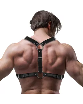 Fetish Submissive Attitude - Brustgurt und Stiefel Eco-Leder