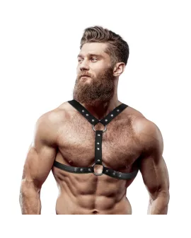 Fetish Submissive Attitude - Brustgurt und Stiefel Eco-Leder