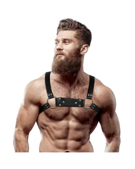 Submissive Attitude Bulldog-Brustgeschirr - Öko-Leder M/L