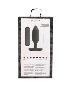 Je Joue Onyx - Anal Plug Vibrator Schwarz