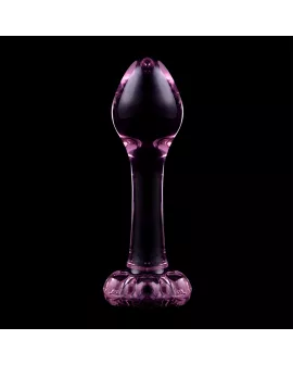 Nebula Series by Ibiza - Modell 2 Analplug Borosilikatglas rosa 11 cm
