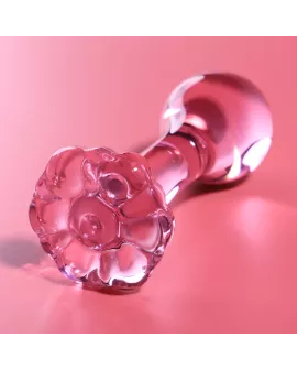 Nebula Series by Ibiza - Modell 2 Analplug Borosilikatglas rosa 11 cm