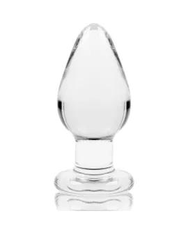 Nebula Series by Ibiza Modell 3 - Analplug Borosilikatglas Transparent 11 cm Ø 5 cm