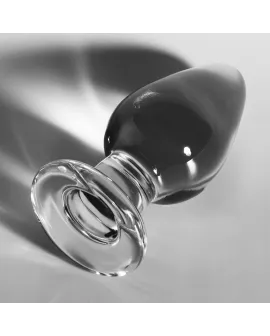 Nebula Series by Ibiza Modell 3 - Analplug Borosilikatglas Transparent 11 cm Ø 5 cm